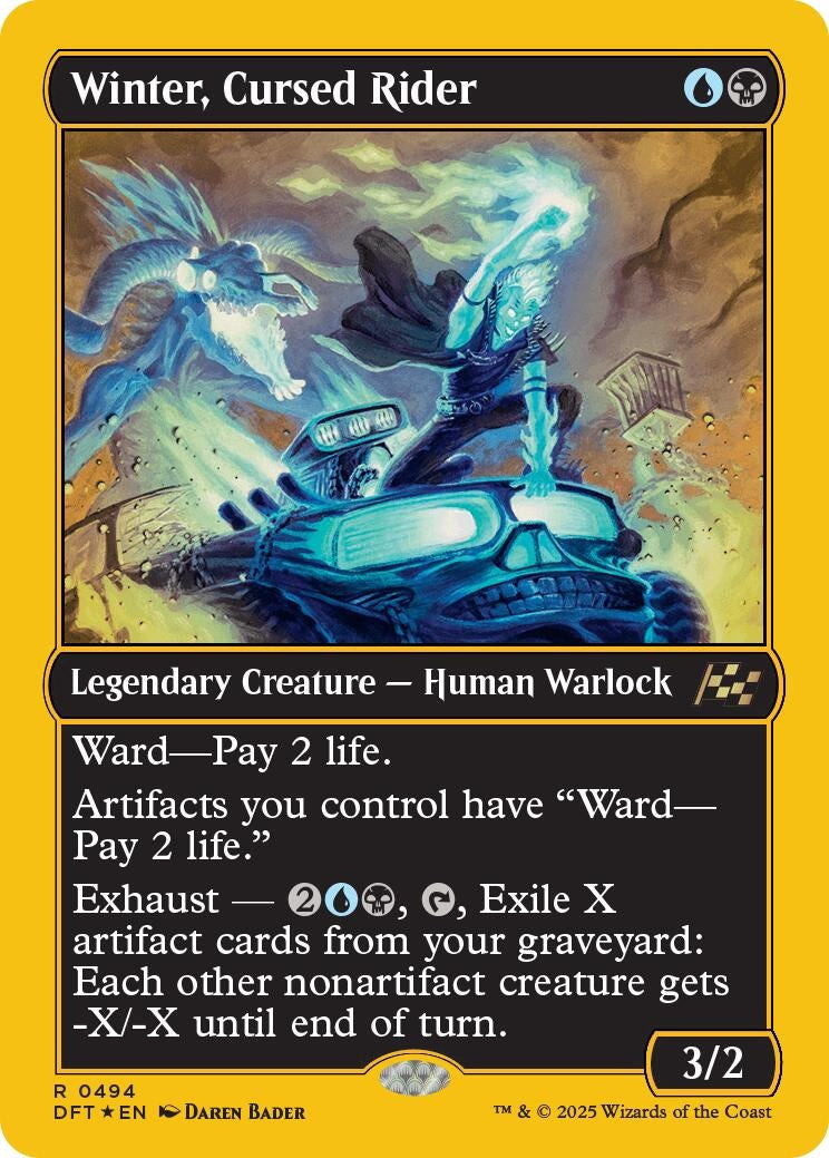 Image for Winter, Cursed Rider (First-Place Foil) (494) - Magic: The Gathering