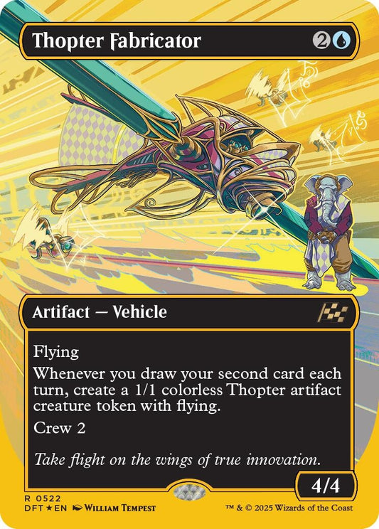 Image for Thopter Fabricator (Borderless) (First-Place Foil) (522) - Magic: The Gathering