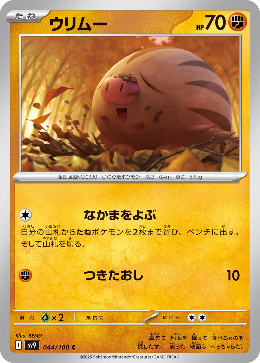 Image for Swinub (044/100) - Pokemon Japan