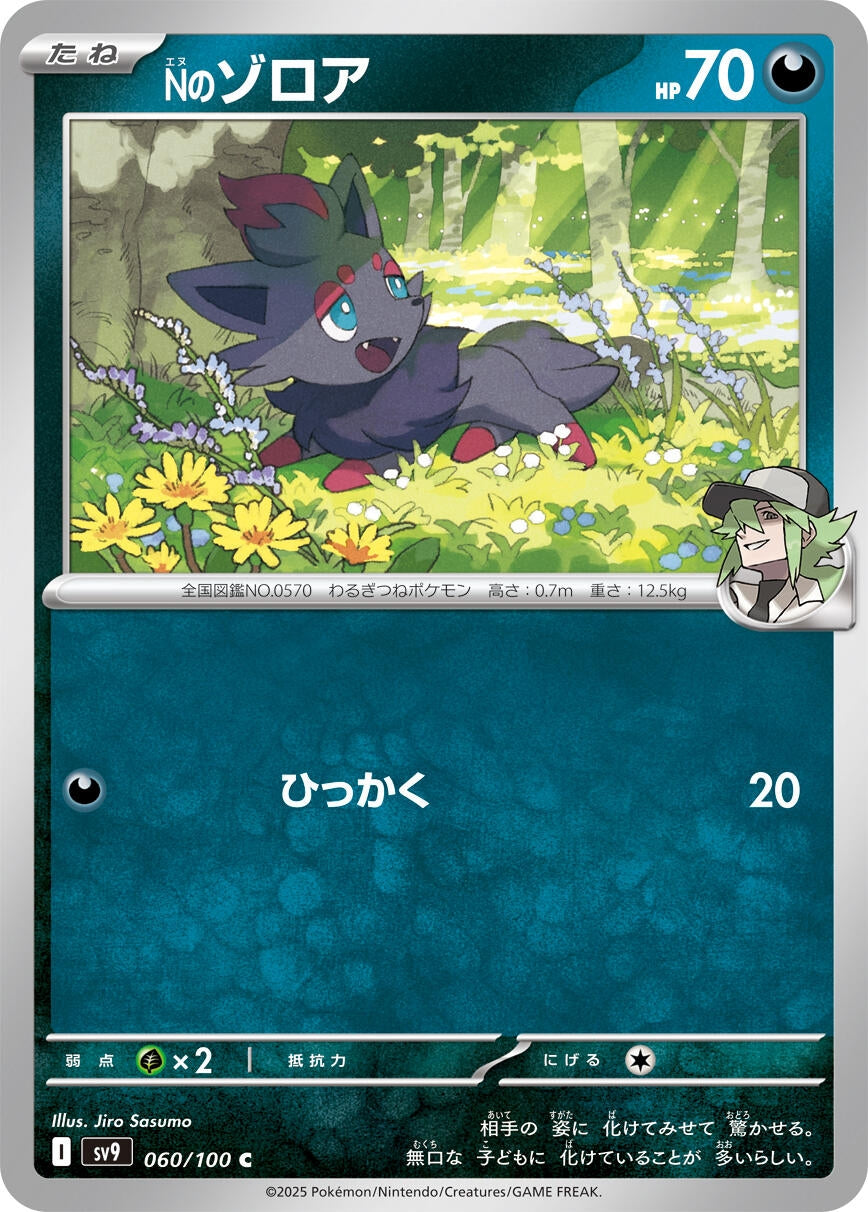 Image for N's Zorua (060/100) - Pokemon Japan