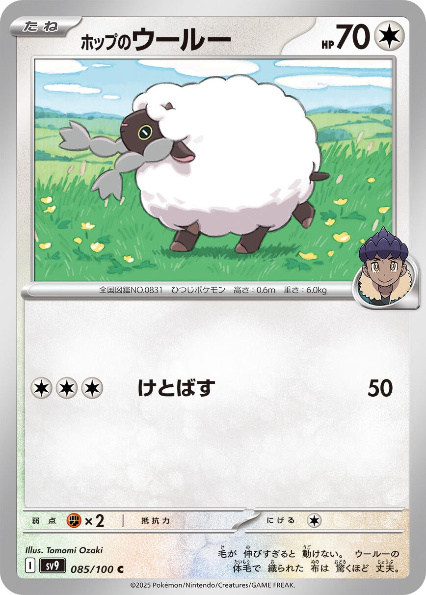 Image for Hop's Wooloo (085/100) - Pokemon Japan
