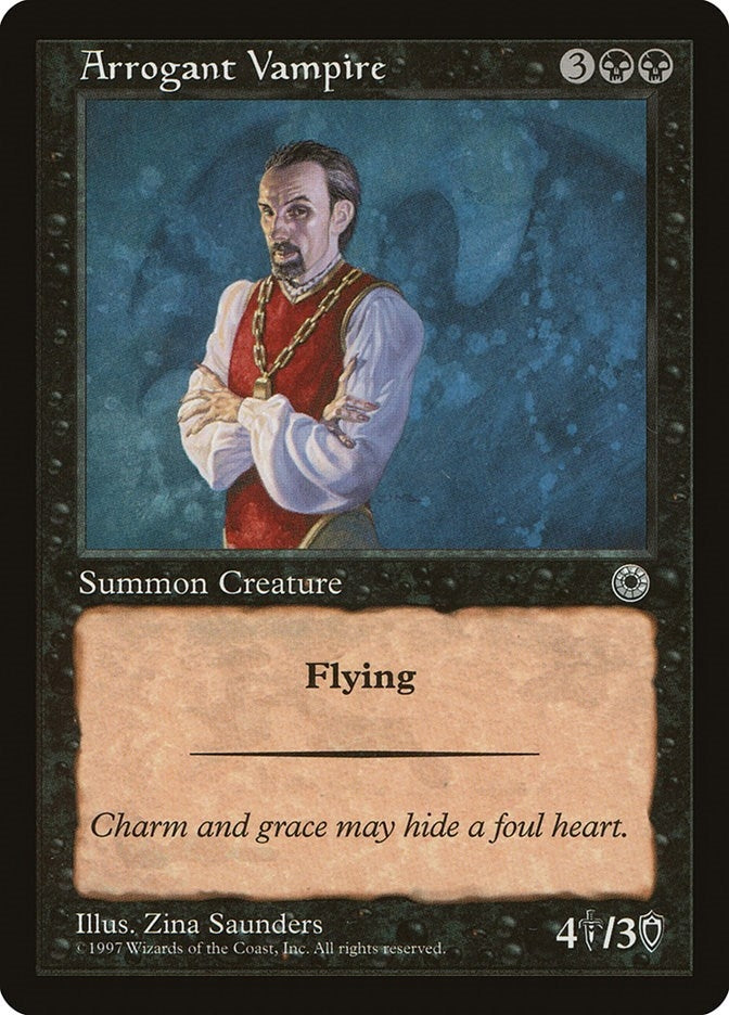 Image for Arrogant Vampire - Magic: The Gathering