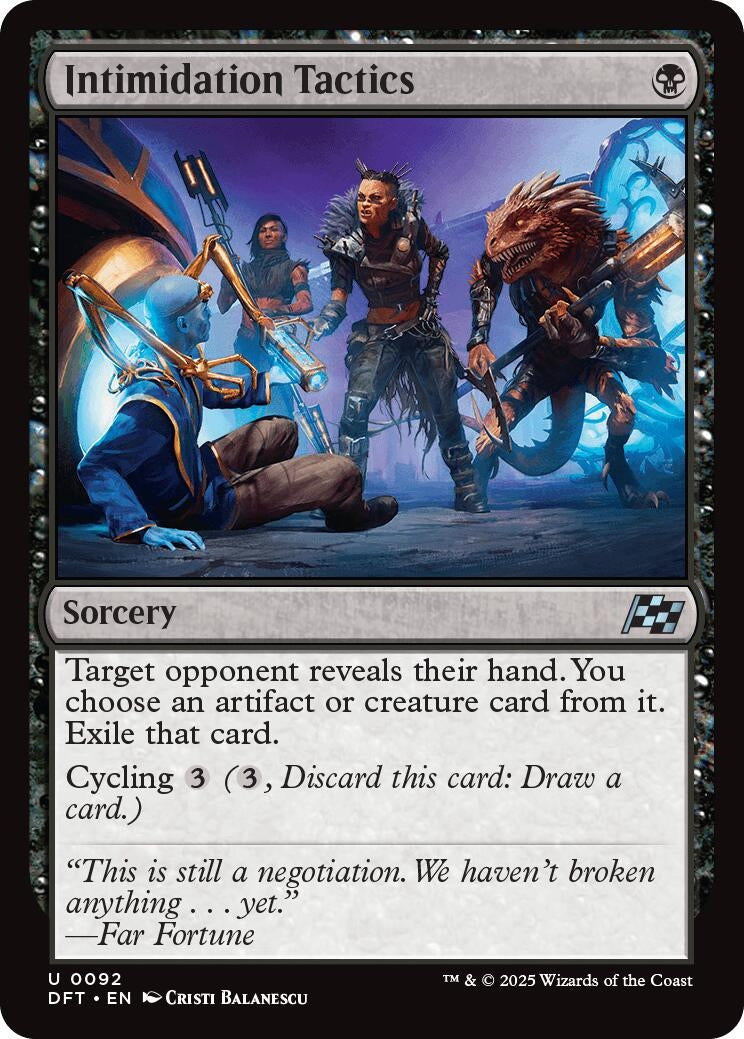Image for Intimidation Tactics (92) - Magic: The Gathering