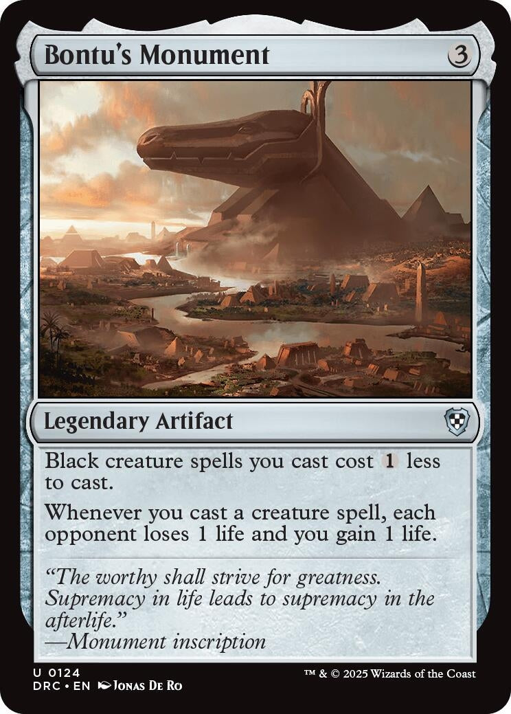 Image for Bontu's Monument (124) - Magic: The Gathering
