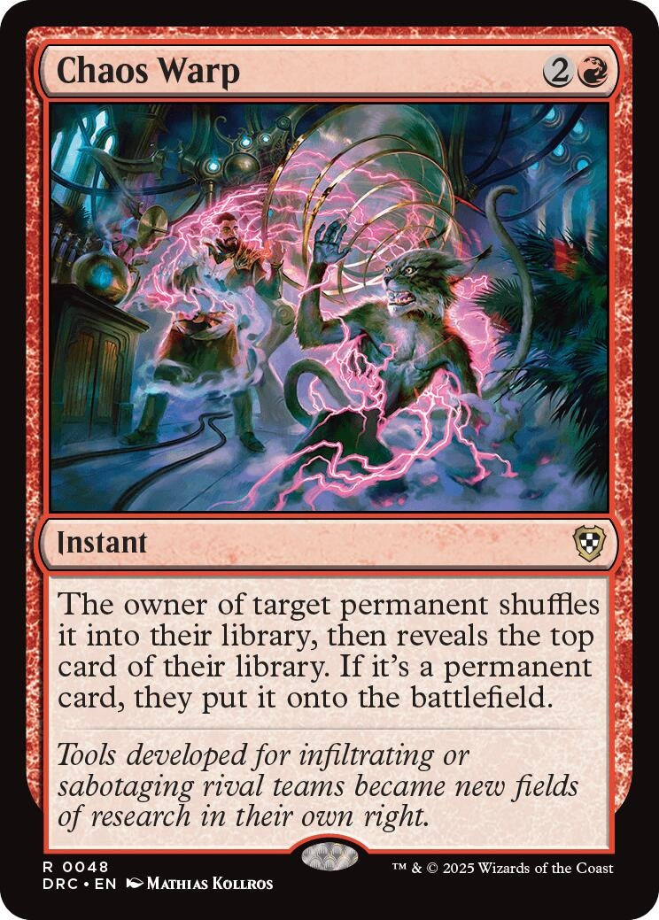 Image for Chaos Warp (48) - Magic: The Gathering