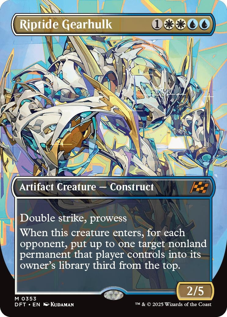 Image for Riptide Gearhulk (Borderless) (353) - Magic: The Gathering