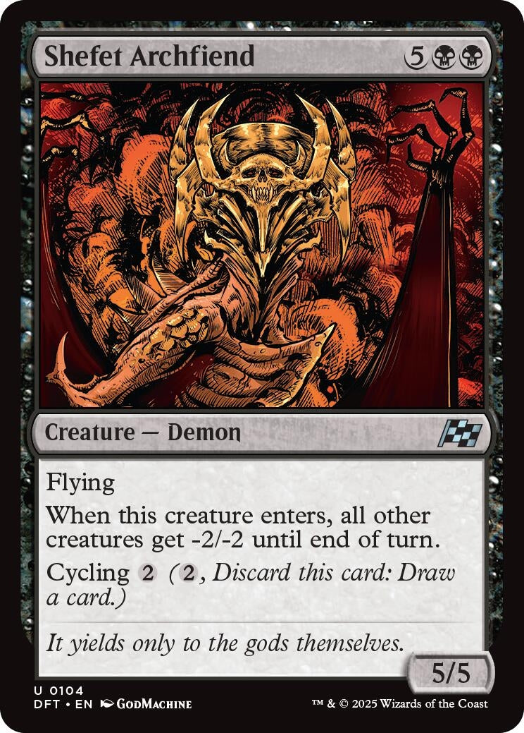 Image for Shefet Archfiend (104) - Magic: The Gathering