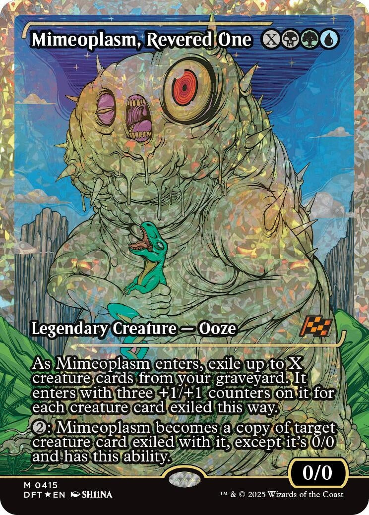 Image for Mimeoplasm, Revered One (Showcase) (Fracture Foil) (415) - Magic: The Gathering