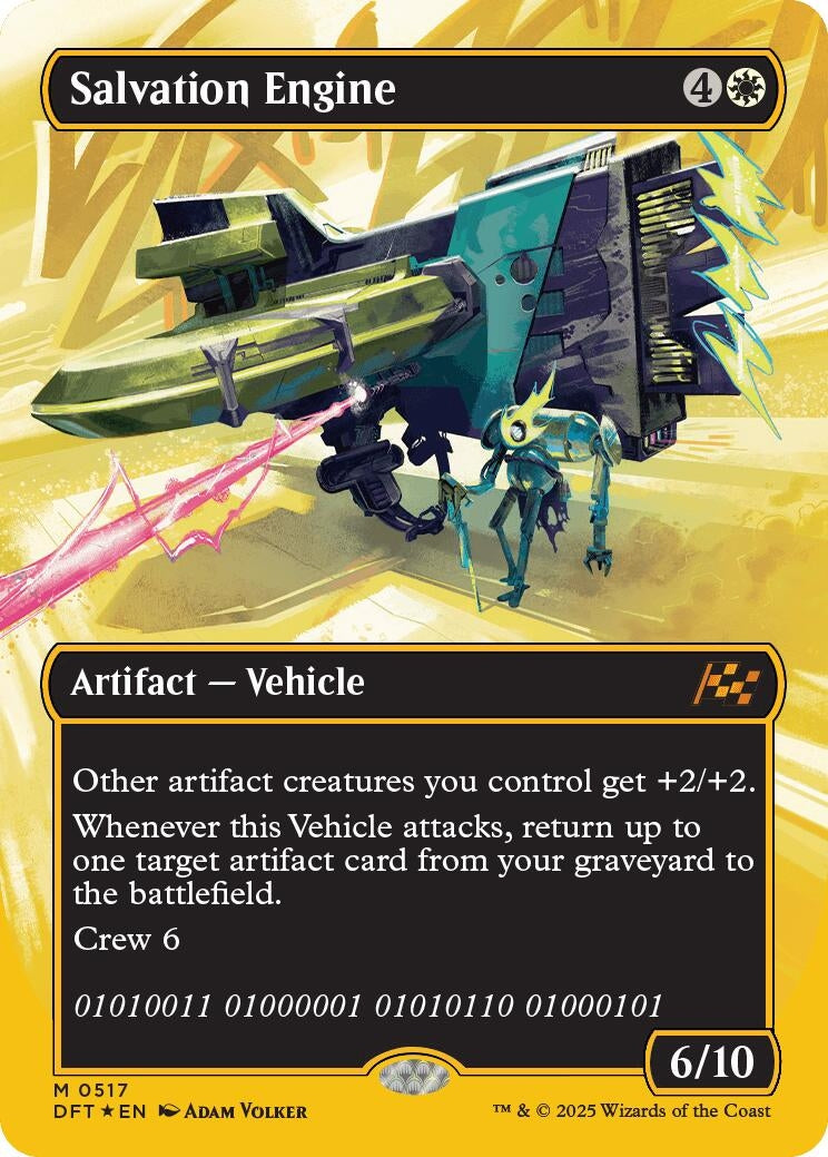 Image for Salvation Engine (Borderless) (First-Place Foil) (517) - Magic: The Gathering