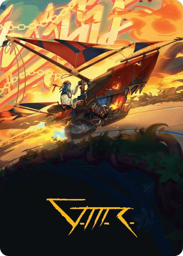Image for Boosted Sloop Art Card (Gold-Stamped Signature) (47) - Magic: The Gathering