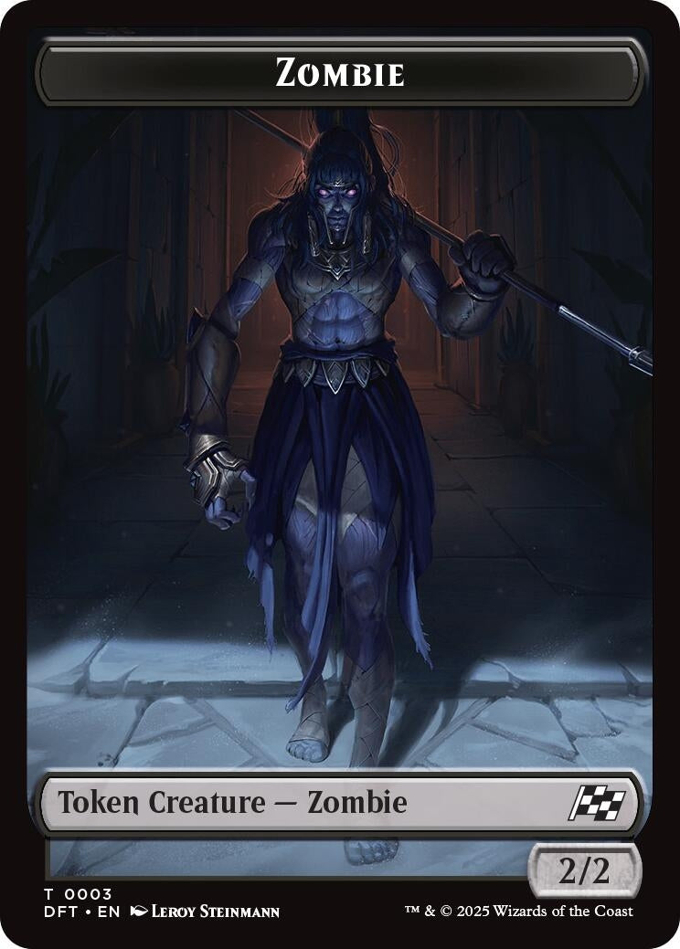 Image for Zombie (0003) // Pilot Double-Sided Token (3 // 1) - Magic: The Gathering