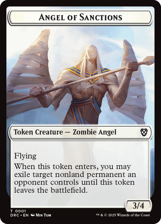 Angel of Sanctions // Vizier of Many Faces Double-Sided Token (1 // 2)