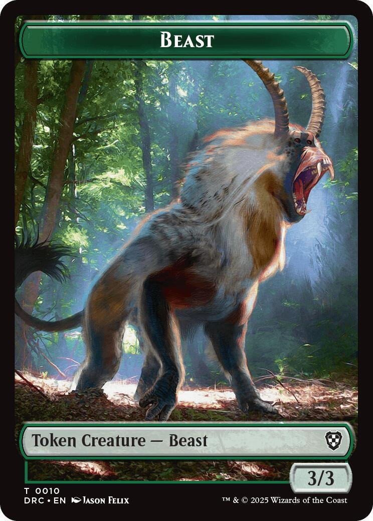 Image for Beast (0010) // Servo Double-Sided Token (10 // 8) - Magic: The Gathering