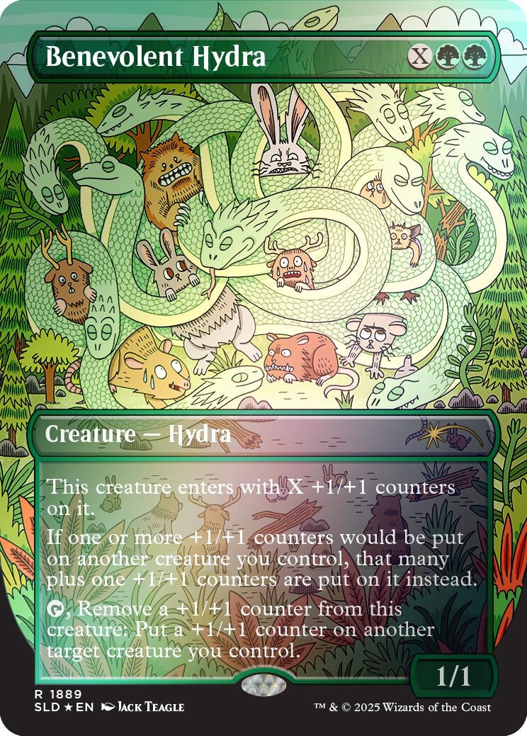 Image for Benevolent Hydra (Rainbow Foil) (1889) - Magic: The Gathering