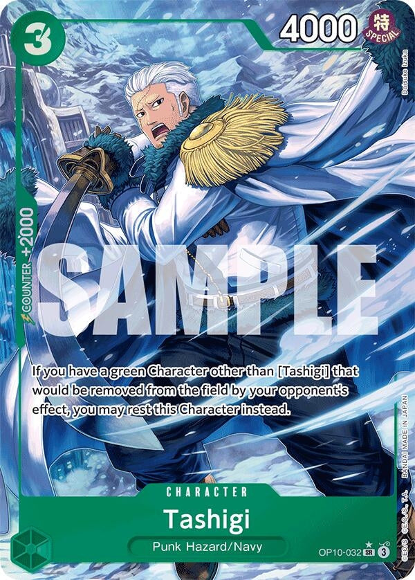 Image for Tashigi (Parallel) (OP10-032) - One Piece Card Game