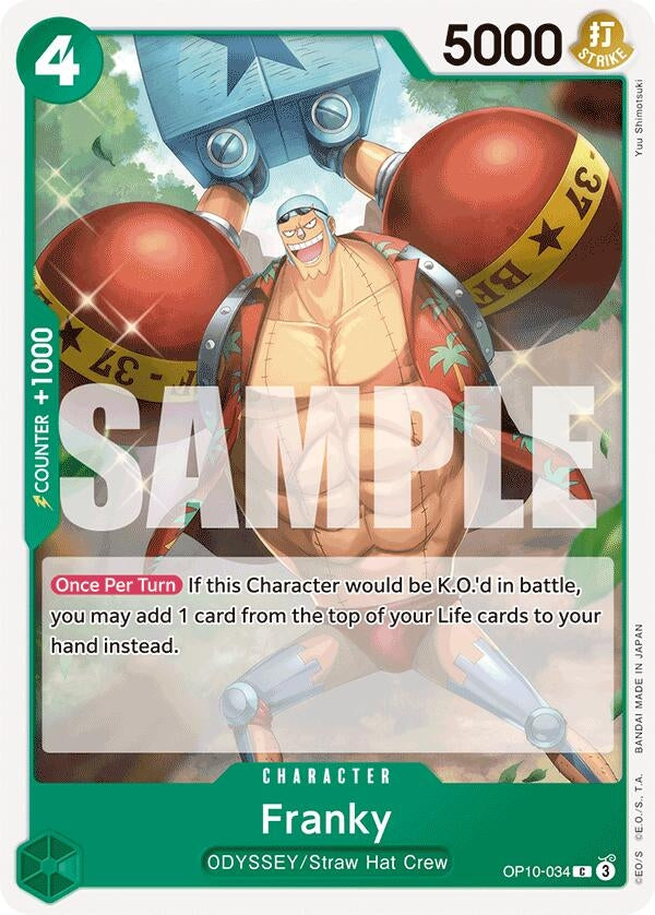 Image for Franky (034) (OP10-034) - One Piece Card Game