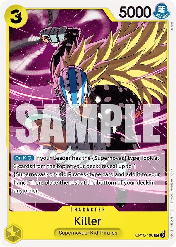 Image for Killer (OP10-106) - One Piece Card Game