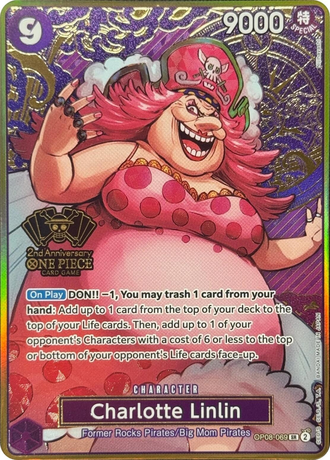 Image for Charlotte Linlin (One Piece Japanese Version 2nd Anniversary Set) (OP08-069) - One Piece Card Game