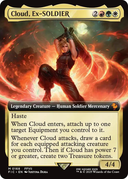 Image for Cloud, Ex-SOLDIER (Extended Art) (168) - Magic: The Gathering