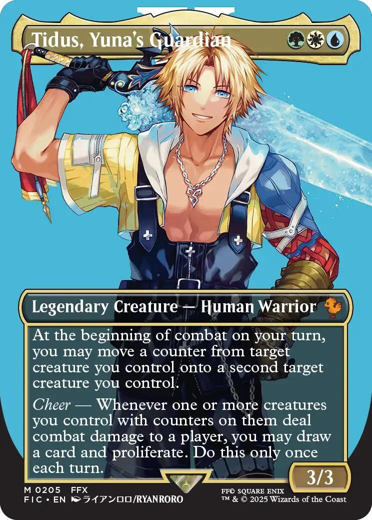 Image for Tidus, Yuna's Guardian (Borderless) (205) - Magic: The Gathering