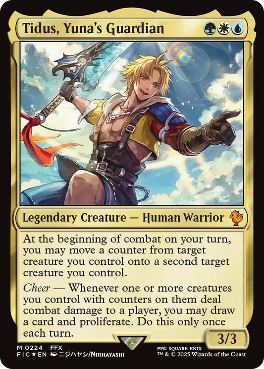 Image for Tidus, Yuna's Guardian (Surge Foil) (224) - Magic: The Gathering