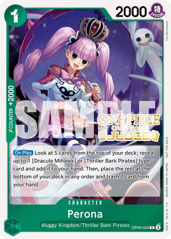 Image for Perona (Judge Pack Vol. 5) (OP09-034) - One Piece Card Game