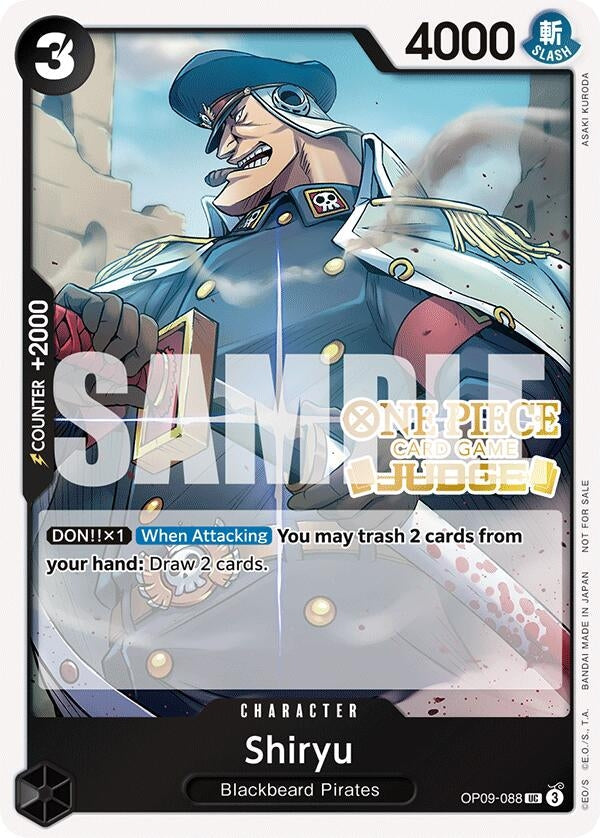 Image for Shiryu (Judge Pack Vol. 5) (OP09-088) - One Piece Card Game