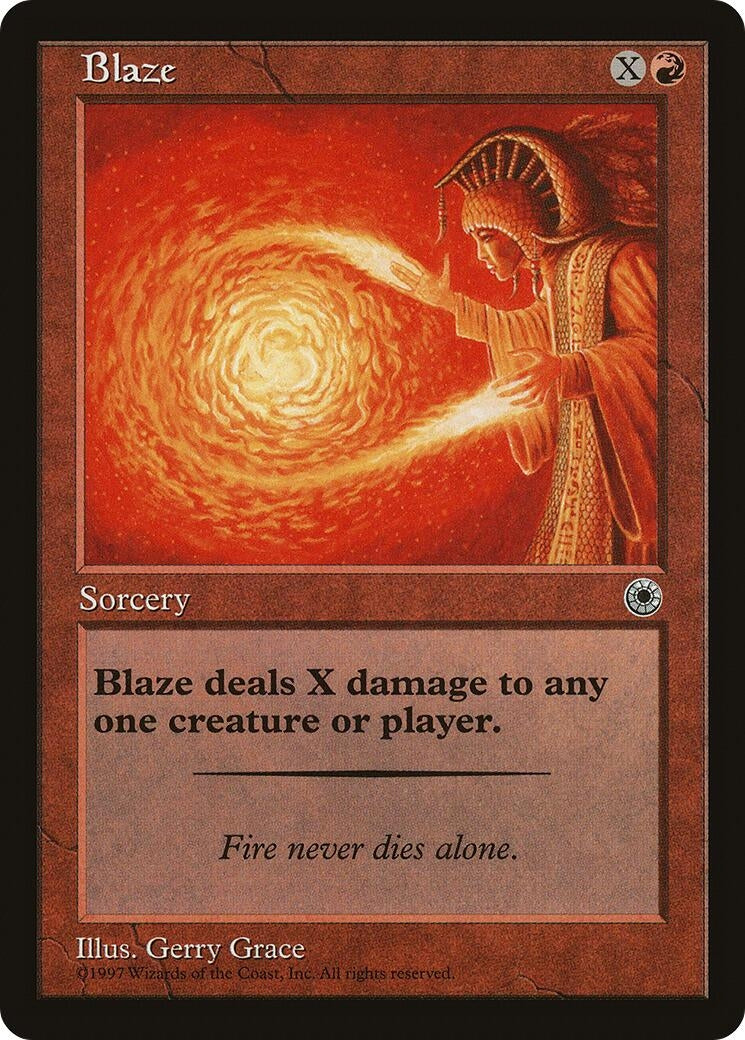 Image for Blaze (Flavor Text) - Magic: The Gathering