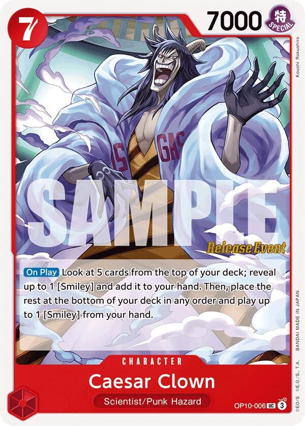 Image for Caesar Clown (006) (OP10-006) - One Piece Card Game