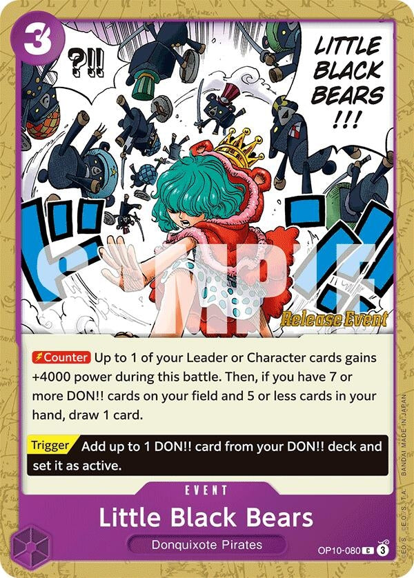 Image for Little Black Bears (OP10-080) - One Piece Card Game