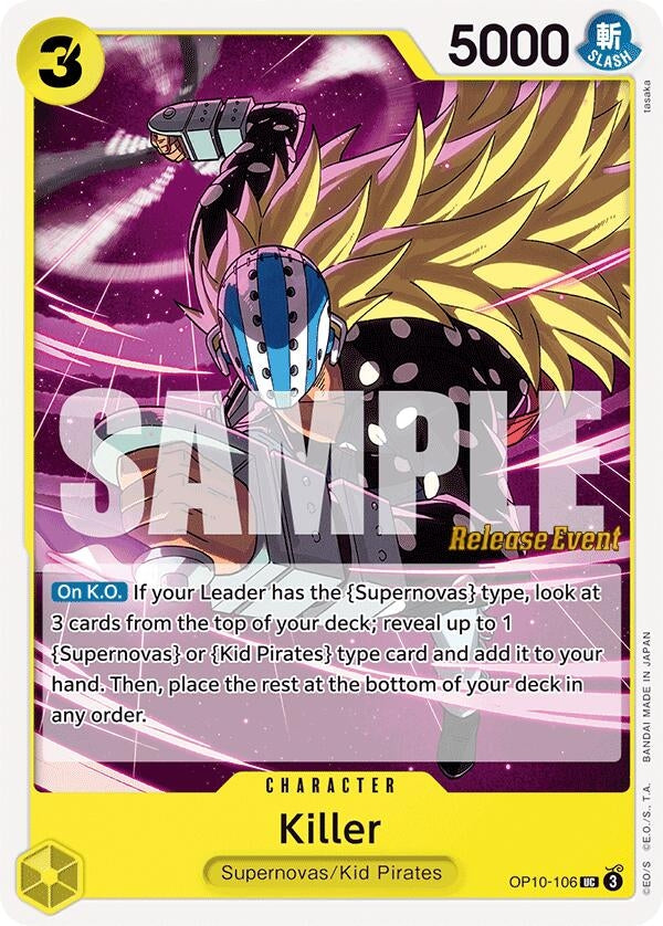 Image for Killer (OP10-106) - One Piece Card Game
