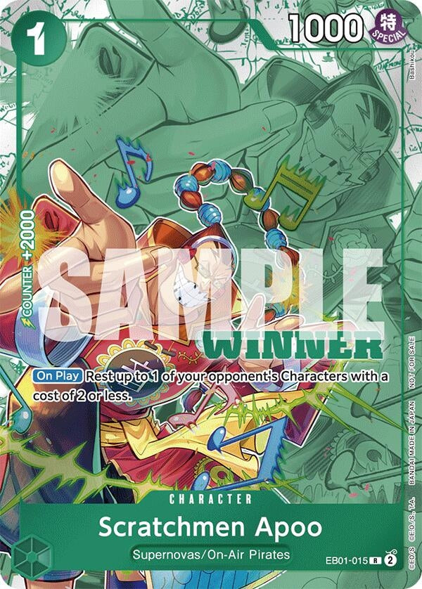 Image for Scratchmen Apoo (Winner Pack 2025 Vol. 2) (EB01-015) - One Piece Card Game
