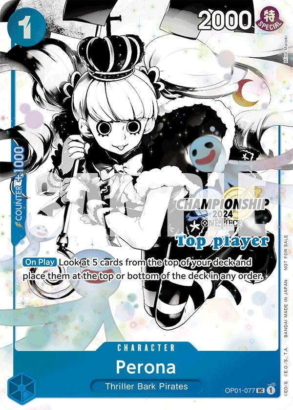 Image for Perona (Championship 2024 Top Player Pack Vol. 2) (OP01-077) - One Piece Card Game