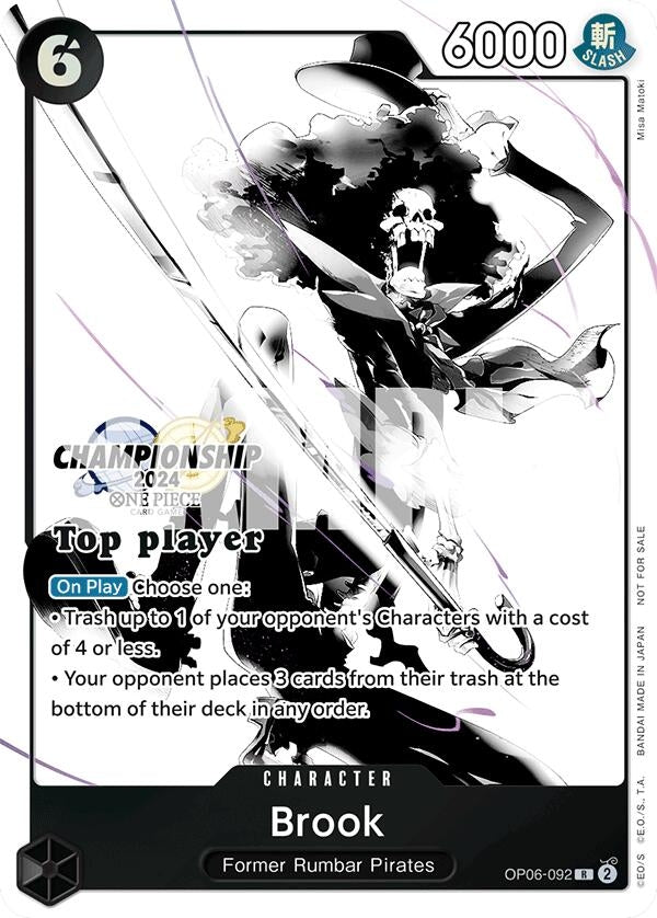 Image for Brook (Championship 2024 Top Player Pack Vol. 2) (OP06-092) - One Piece Card Game