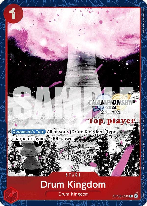 Image for Drum Kingdom (Championship 2024 Top Player Pack Vol. 2) (OP08-020) - One Piece Card Game