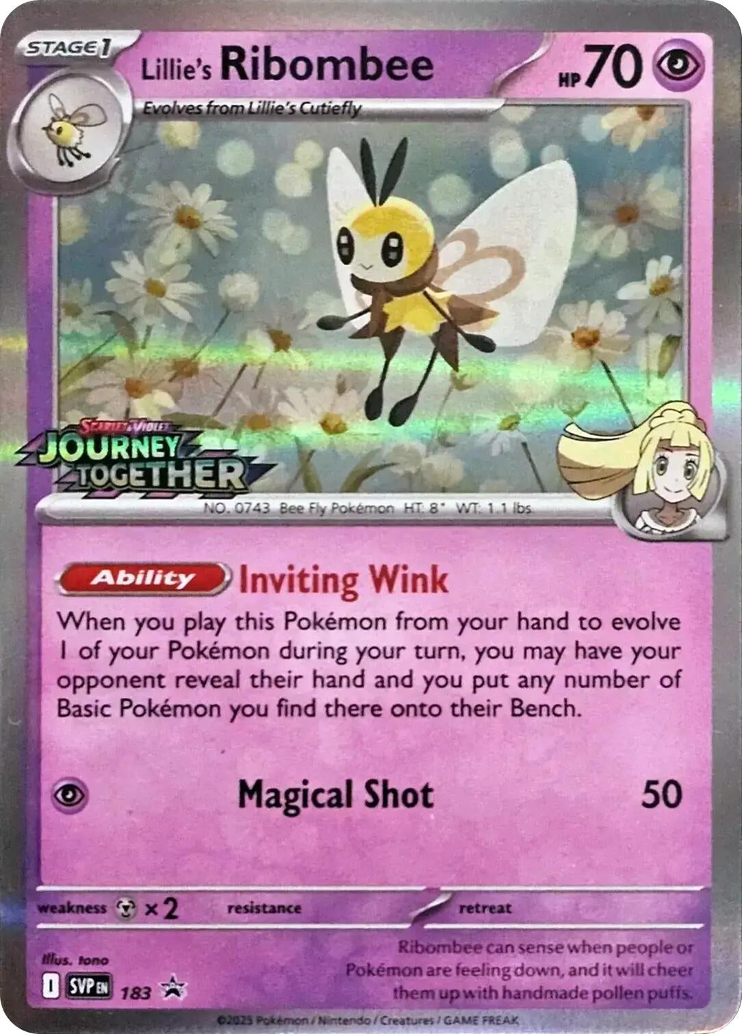 Image for Lillie's Ribombee - 183 (Prerelease) (183) - Pokemon