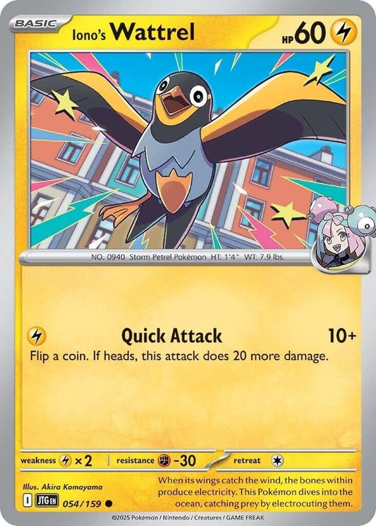 Image for Iono's Wattrel (054/159) - Pokemon