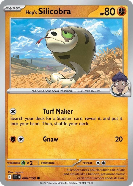 Image for Hop's Silicobra (086/159) - Pokemon