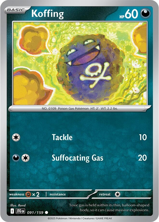 Image for Koffing (091/159) - Pokemon