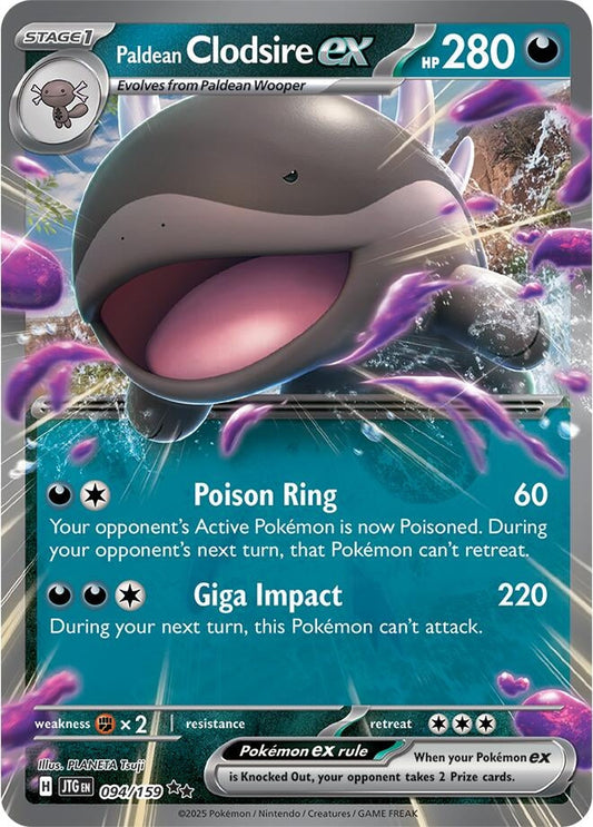 Image for Paldean Clodsire ex (094/159) - Pokemon