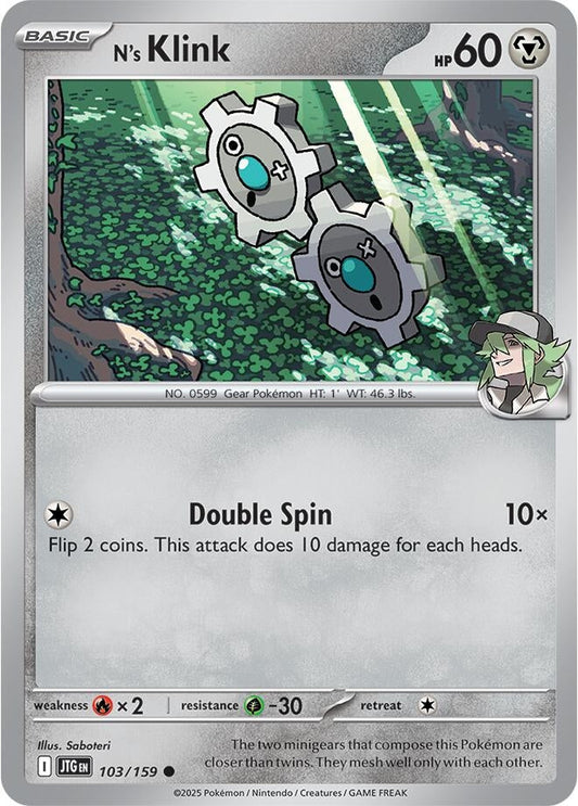 Image for N's Klink (103/159) - Pokemon