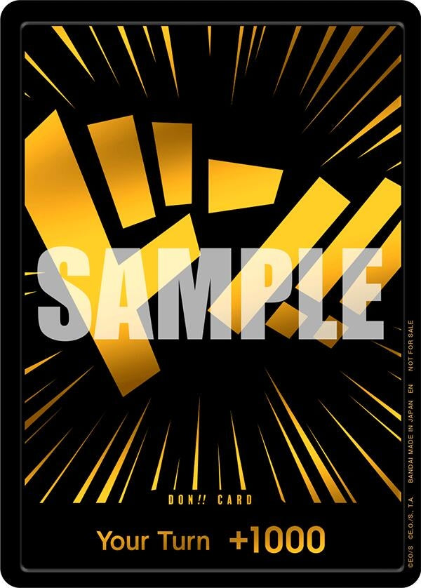 DON!! Card (Black and Gold)