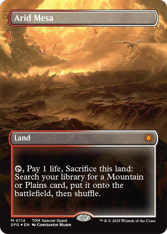 Arid Mesa (Borderless) (Dragonscale Foil) (114)