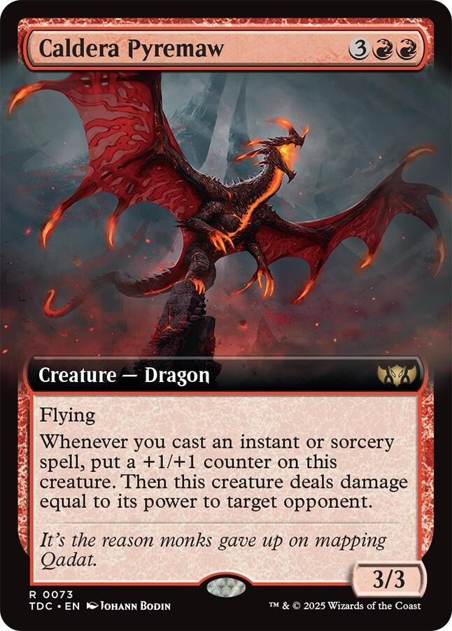 Image for Caldera Pyremaw (Extended Art) (73) - Magic: The Gathering