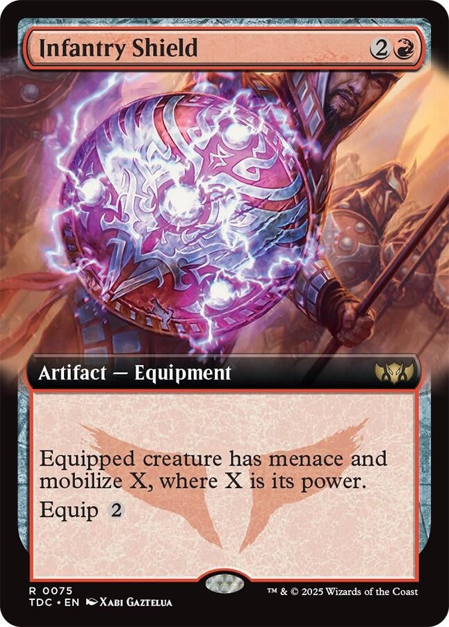 Image for Infantry Shield (Extended Art) (75) - Magic: The Gathering