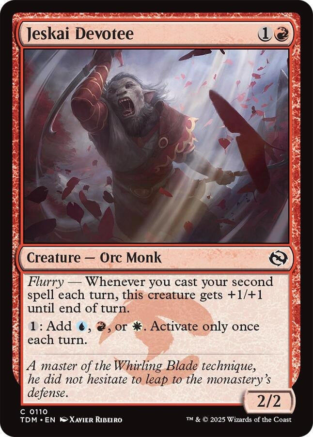 Image for Jeskai Devotee (110) - Magic: The Gathering