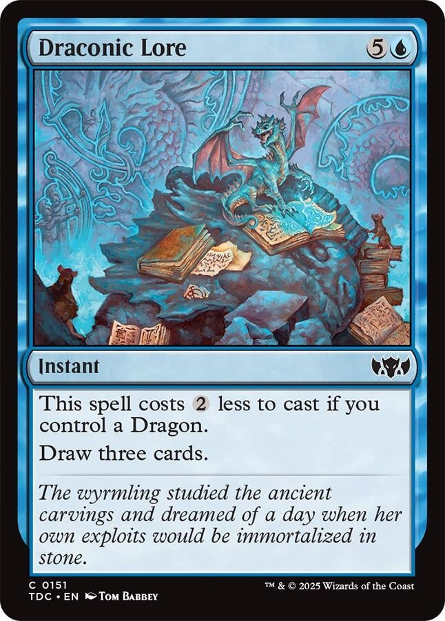 Image for Draconic Lore (151) - Magic: The Gathering