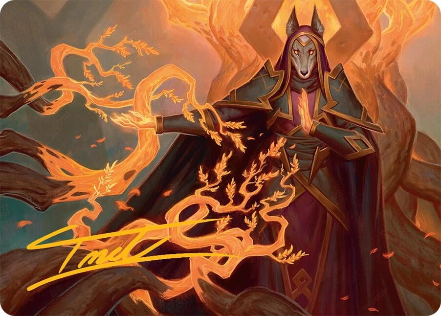 Abzan Devotee Art Card (10/54) (Gold-Stamped Signature) (10)