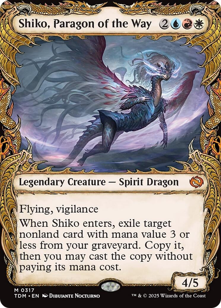 Image for Shiko, Paragon of the Way (Showcase) (317) - Magic: The Gathering