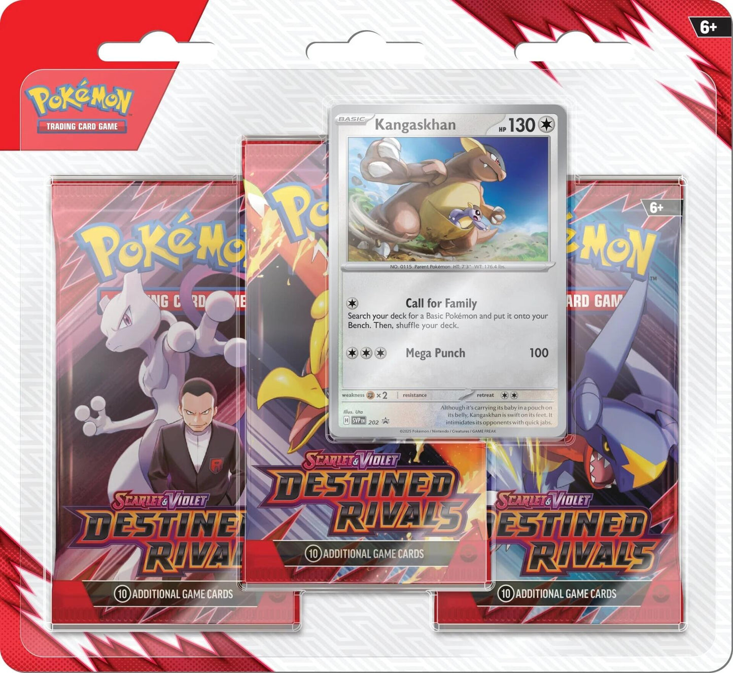 Destined Rivals 3 Pack Blister [Kangaskhan] [DRI - 0]